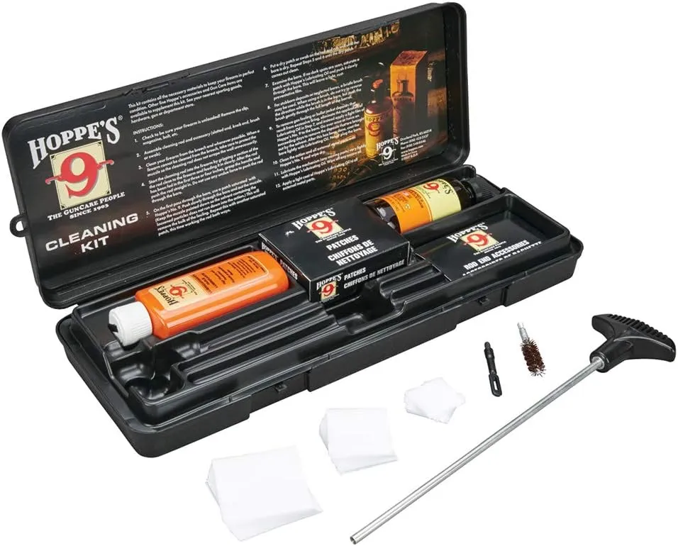 Hoppe's No. 9 Cleaning Kit with Aluminum Rod, .38/.357 Caliber, 9mm Pistol (Packaging's May Vary)