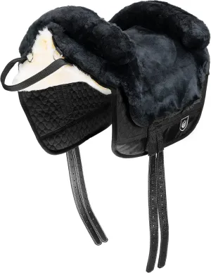 Horse Bareback Pad IBERICA Plus treeless Saddle in Spanish Style, Made of Real Sheepskin