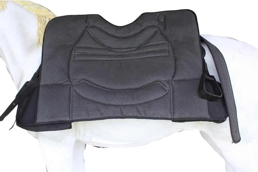 Horse Western Deluxe Bareback Trail Saddle Pad w/Pockets Girth Stirrups 39TS07