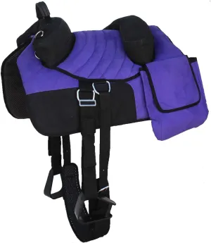Horse Western Deluxe Bareback Trail Saddle Pad w/Pockets Girth Stirrups 39TS07
