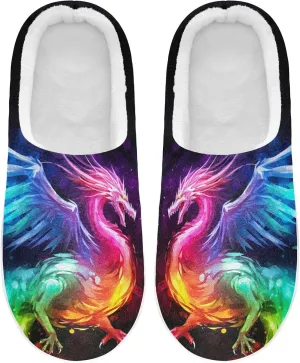 House Fuzzy Slippers Halloween Skull Unicorn Anti-Slip Warm Shoes for Womens & Men 20848736