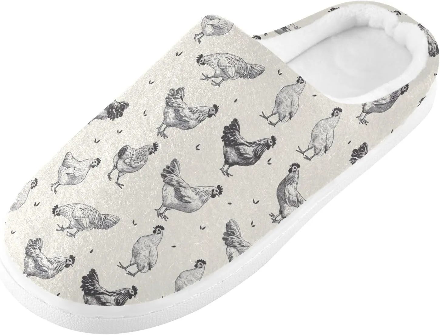 House Fuzzy Slippers Halloween Skull Unicorn Anti-Slip Warm Shoes for Womens & Men 20848736