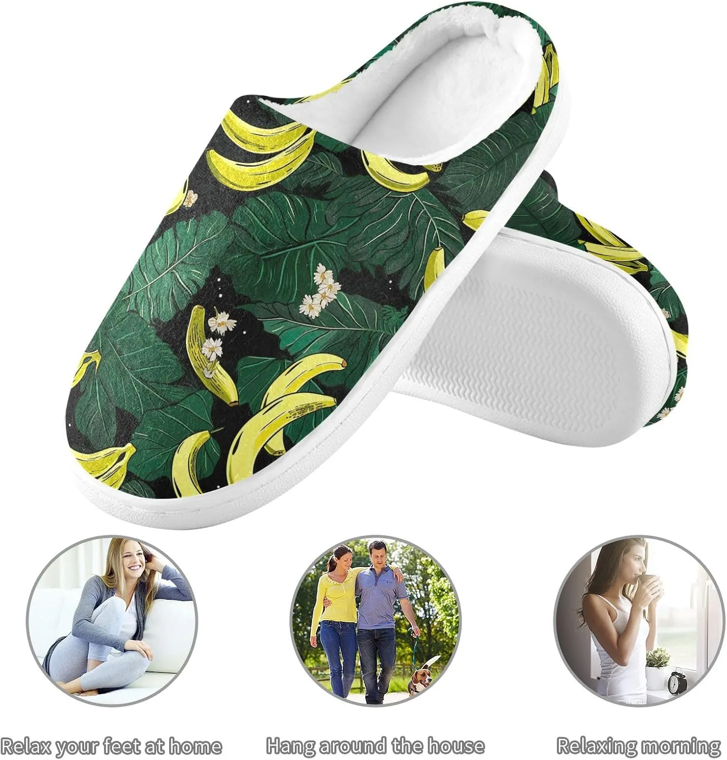 House Fuzzy Slippers Halloween Skull Unicorn Anti-Slip Warm Shoes for Womens & Men 20848736