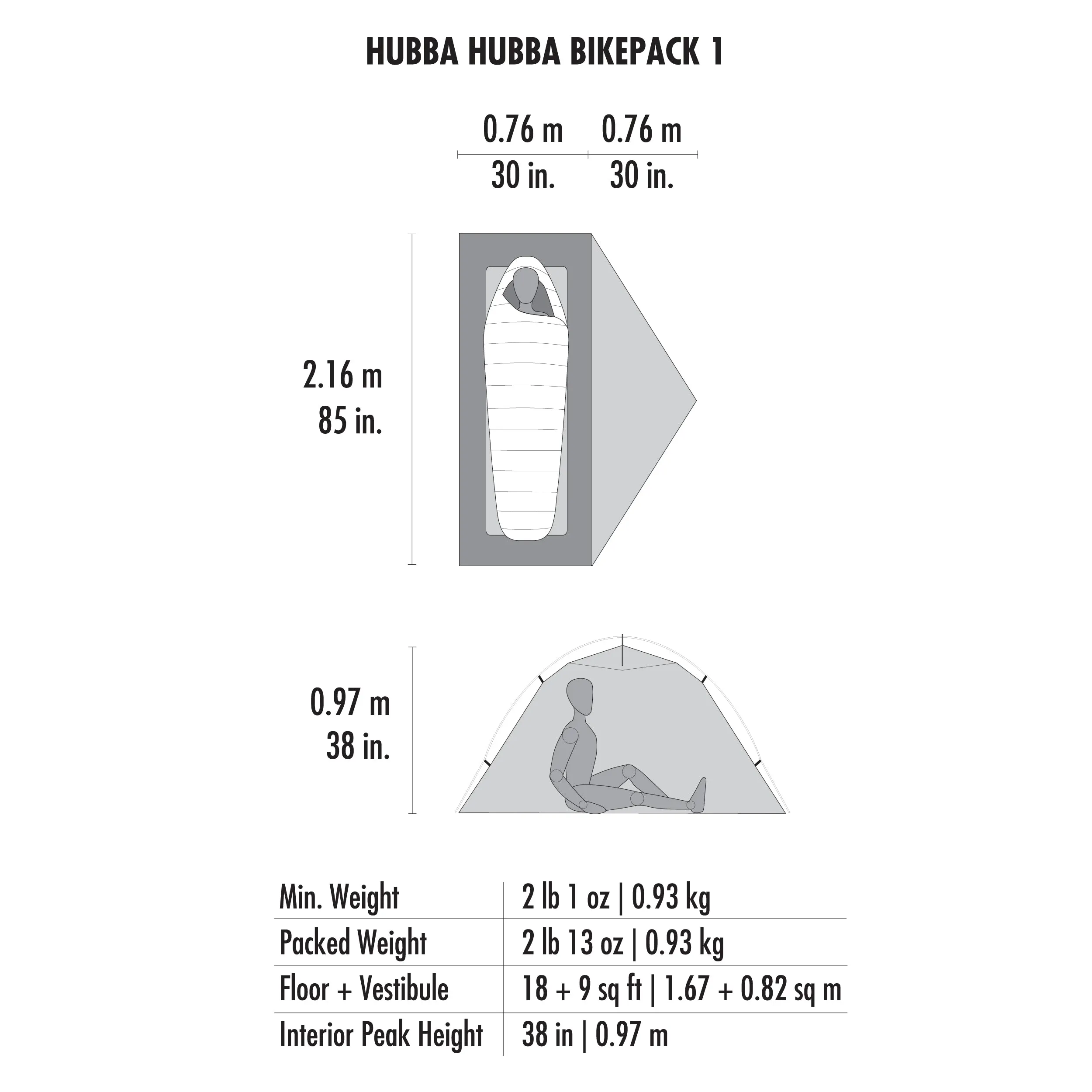 Hubba Hubba™ Bikepack 1-Person Tent
