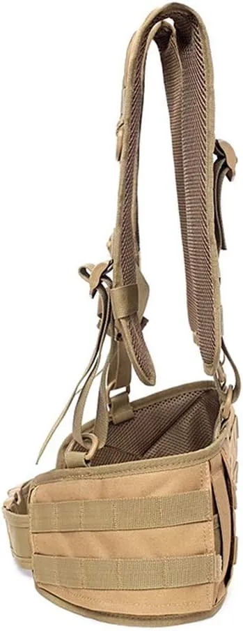 HWZ Tactical Vest MOLLE 1000D Nylon Vest Belt Combat Army Battle Cummer bunds for Mens with Shoulder Sling Combat Waist Belt