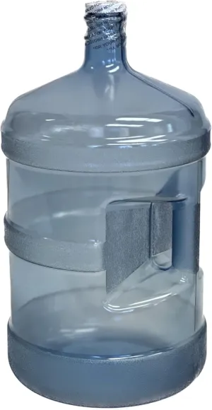 Hydro Bottles Plastic 5 Gallon Water Bottle Reusable, with Safety-Sealed Screw Cap