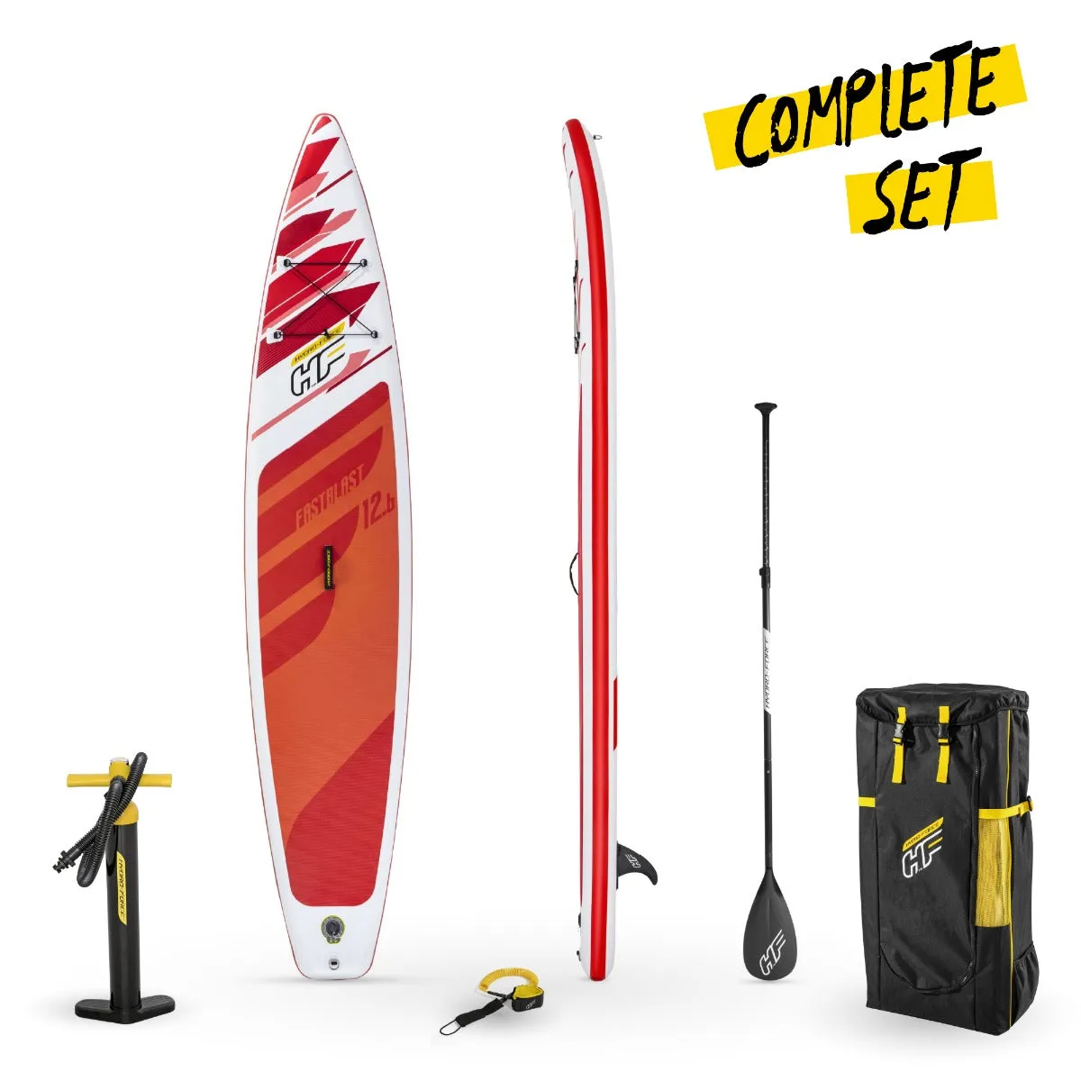 Hydro-Force 12FT 6 SUP Inflatable Stand Up Paddle Board Set  FastBlast