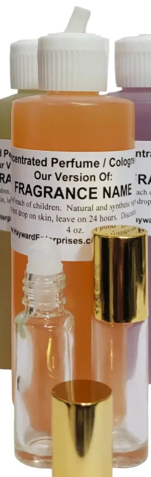 HYWD Enterprises Perfume Oil Comparable to MADAME ROCHAS for Women, Fragrance Rendition, Eau de Parfum, Large 4 oz. (120ml) with 2 Empty Roll-ons