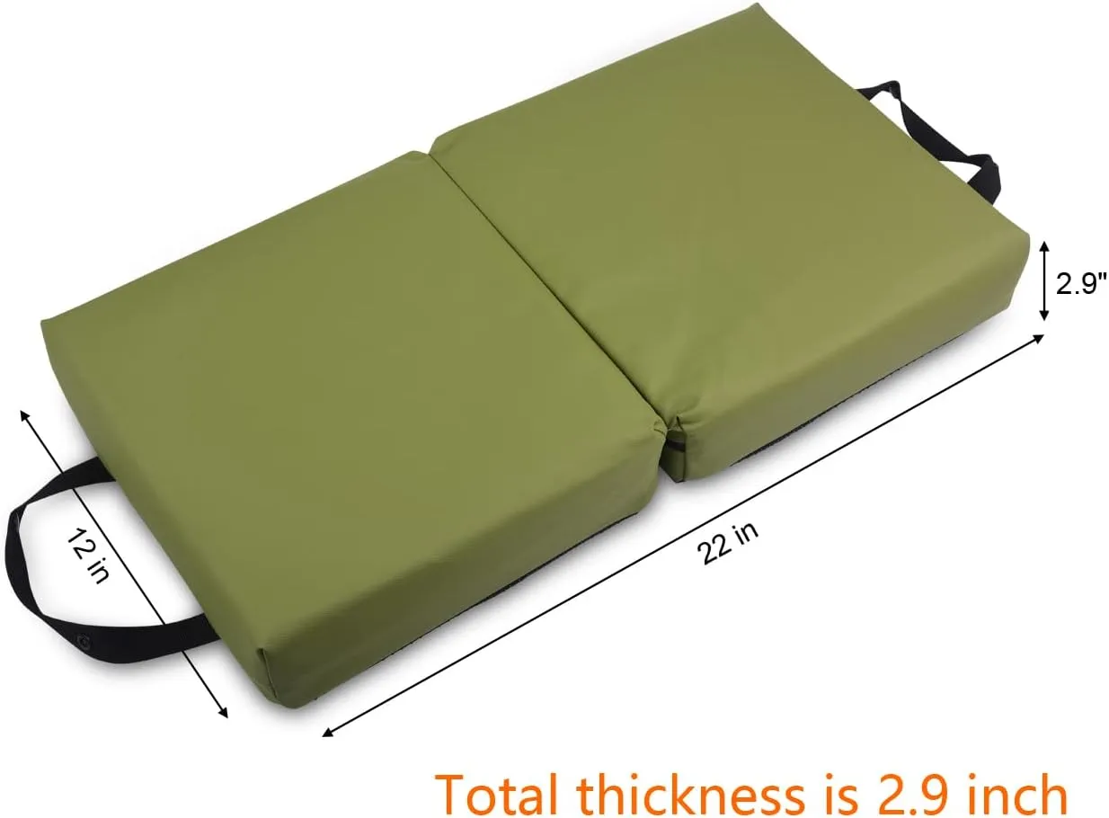 i frmmy Waterproof Memory Foam Extra Thick Kneeling Cushion Pad- Garden Kneeler for Gardening, Bath Kneeler for Baby Bath, Knee Mat for Work, Extra Large 22x12 Inch, Thick 2.9 Inch