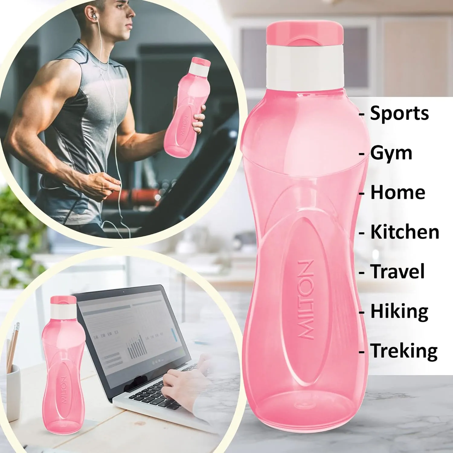 I Go Flip Sporty Fridge Pet Bottle (Milton)