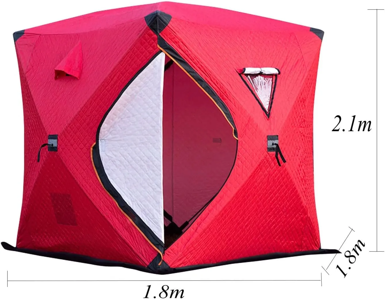 ice Fishing Tent ice Fishing shelter Insulated Portable Ice Fishing Tent, Outdoor Multi-Person Cold and Warm Automatic Tent(Color:2)