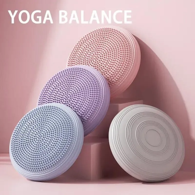 Inflatable Core Trainer Yoga Balance Pad Set – Pack of 2