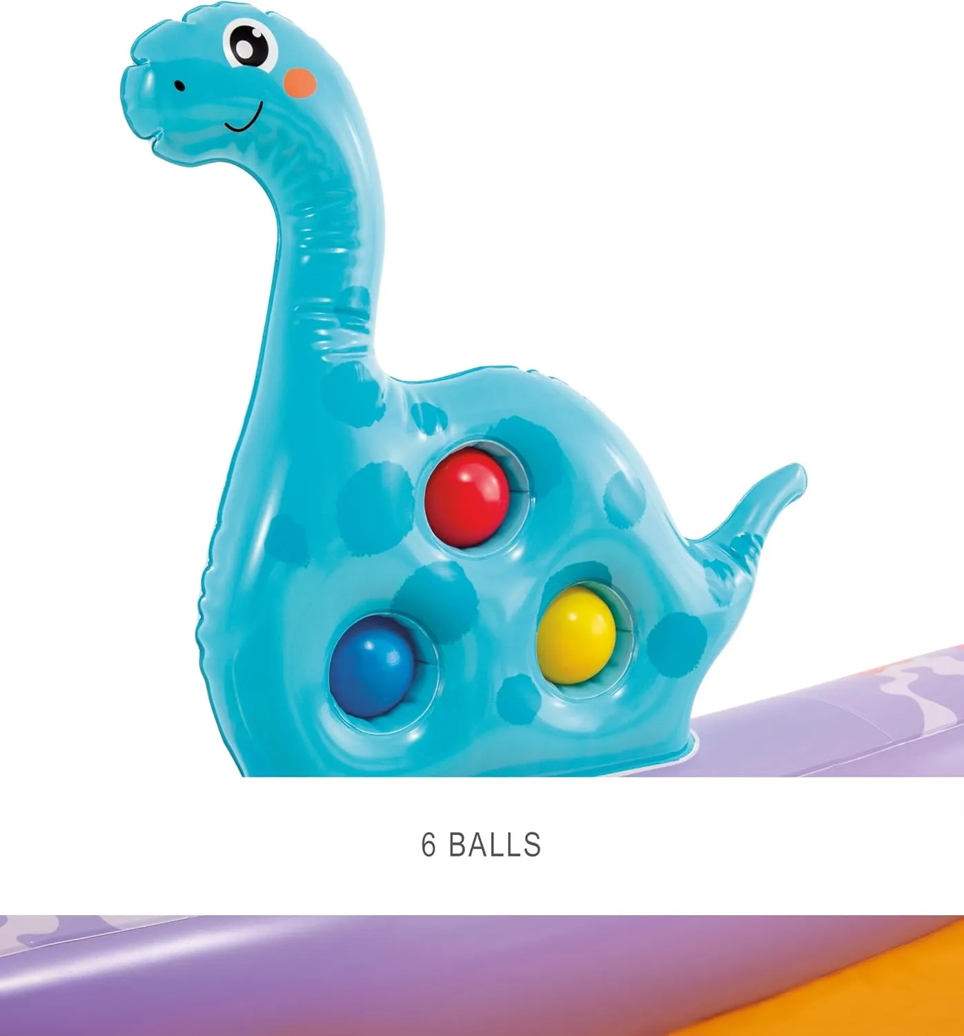 INTEX 56139EP Dino Park Inflatable Kiddie Pool: Inflatable Kids Pool with Water Sprayer and Slide – Splash Pad – 79" x 62" x 27" – Ages 3 
