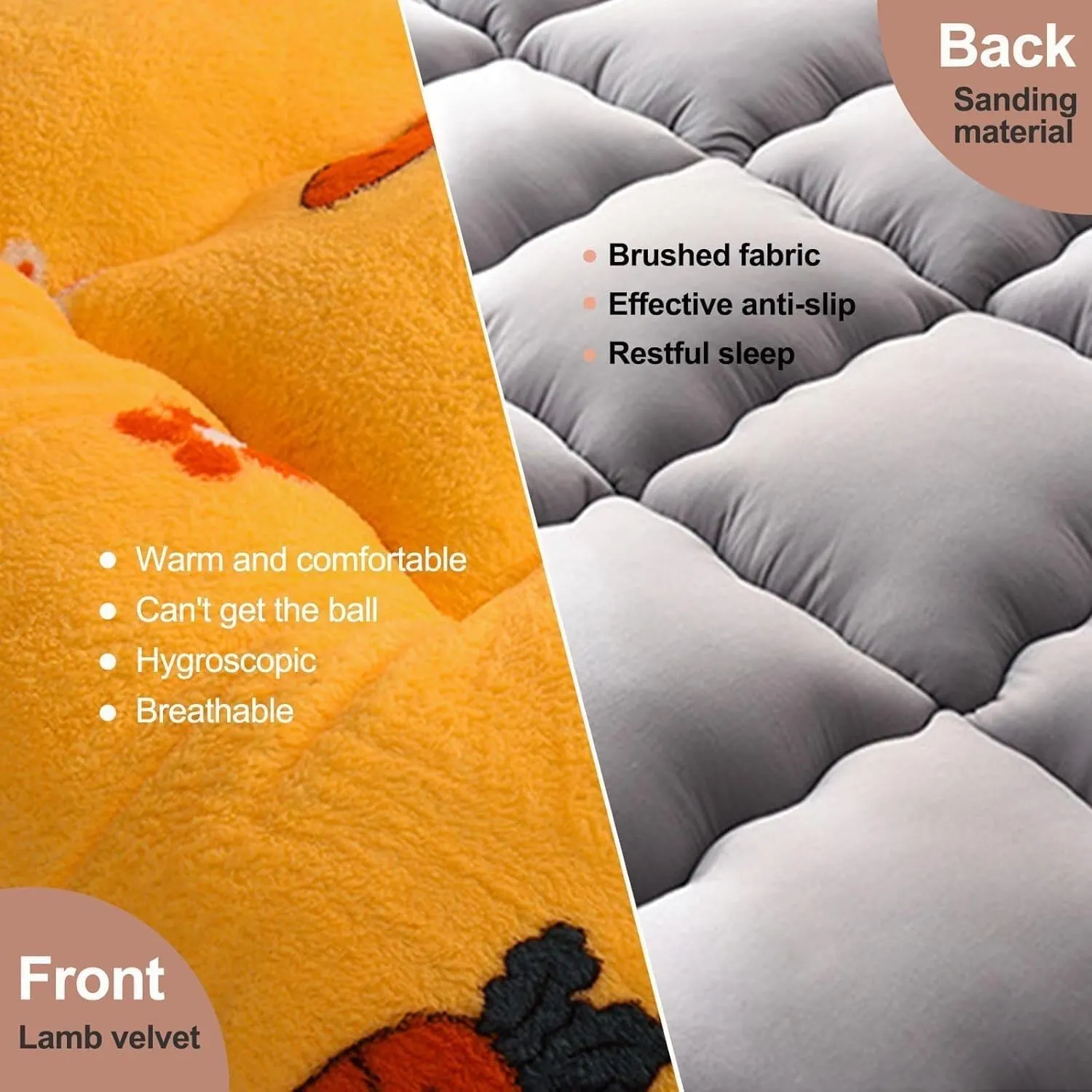 Japanese Mattress,Extra Thick Fluffy Floor Futon,Queen/King Size Futon,Foldable Guest Bed,Soft Sofa Mattress,Roll Up Sleeping Mat,Portable Travel Camping(B,Twin(39"x80"))