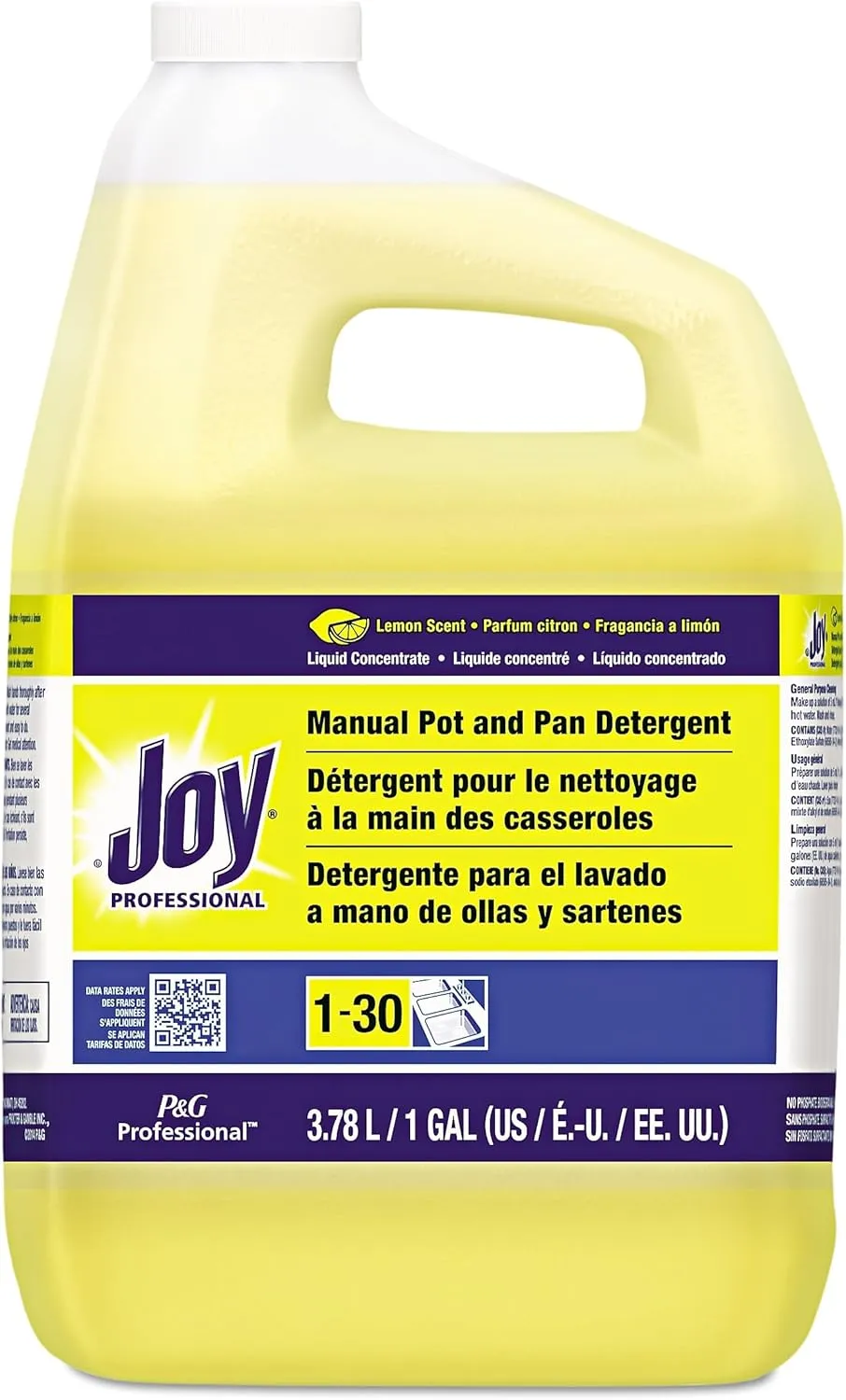 Joy Dishwashing Liquid, Lemon, One Gallon Bottle