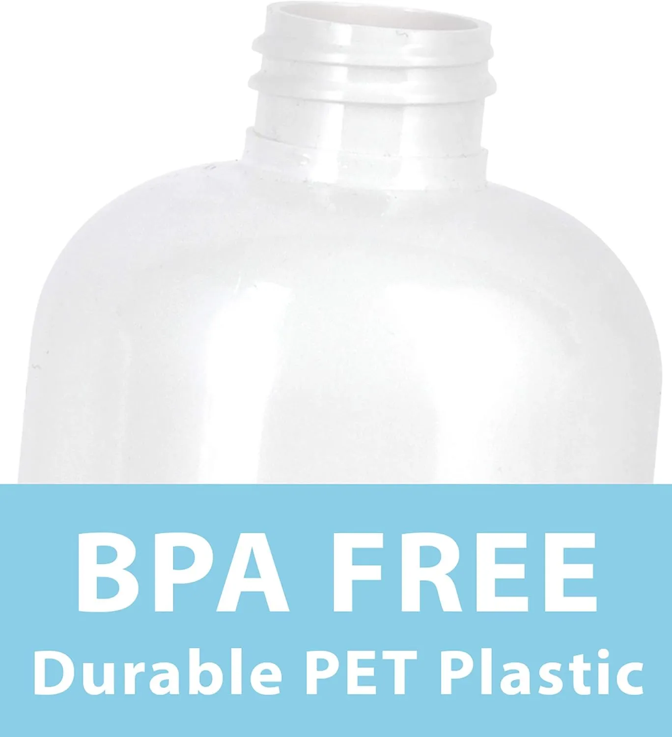 JUVITUS 16 oz White Plastic PET Boston Round Bottle with Black Trigger Spray (12 pack)