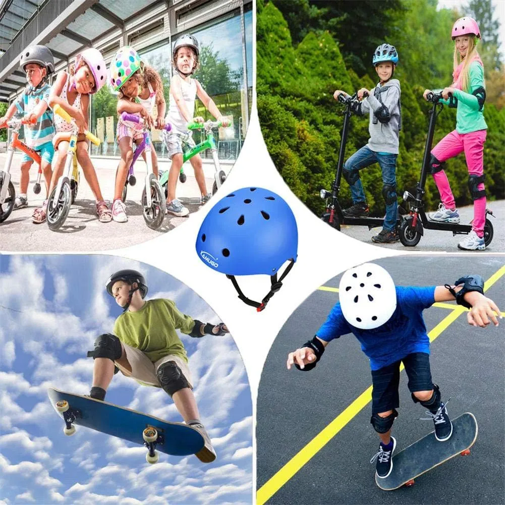 KAMUGO Kids Bike Helmet,Toddler Helmet Adjustable Kids Bicycle Helmet Girls Or Boys Ages 2-8/8-14 Years Old Multi-Sports for Cycling Skateboard Scooter