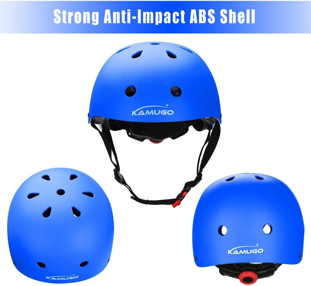 KAMUGO Kids Bike Helmet,Toddler Helmet Adjustable Kids Bicycle Helmet Girls Or Boys Ages 2-8/8-14 Years Old Multi-Sports for Cycling Skateboard Scooter