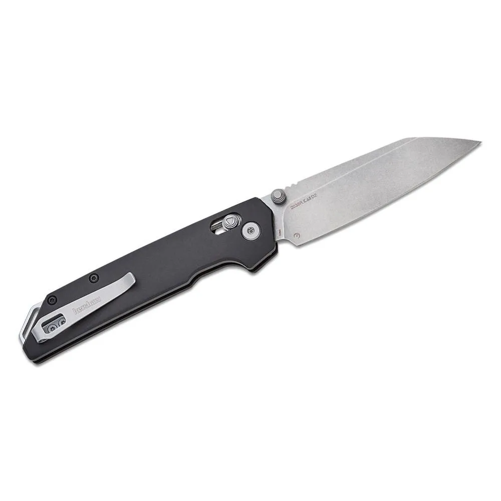 Kershaw 2038R Iridium DuraLock Folding Knife 3.4″ D2 Reverse Tanto Blade
