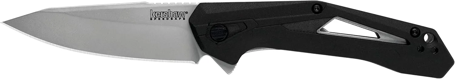 Kershaw Airlock Assisted Opening Knife Black FRN (3" Bead Blast) 1385