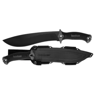 Kershaw Camp 10″ Fixed Blade Knife Black Handle W/Sheath