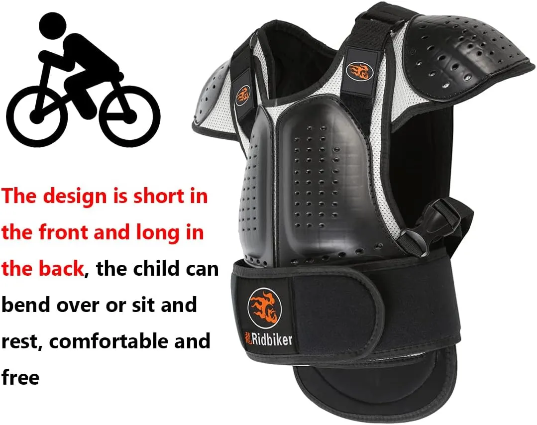 Kids Dirt Bike Gear Chest Protector Motocross Body Armor Vest for Motorcycle Protective Riding Gear