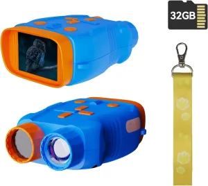 Kids Toys Night Vision Goggles for Kids Ages 5 and Up Gifts for Kids 32GB Card, 5X Zoom Kids Camera Night Vision Binoculars for Kids for Kids