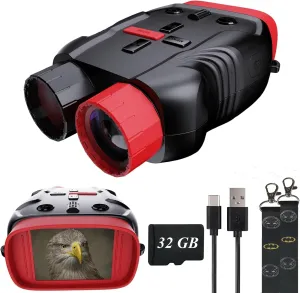 Kids Toys Night Vision Goggles for Kids Ages 5 and Up Gifts for Kids 32GB Card, 5X Zoom Kids Camera Night Vision Binoculars for Kids for Kids