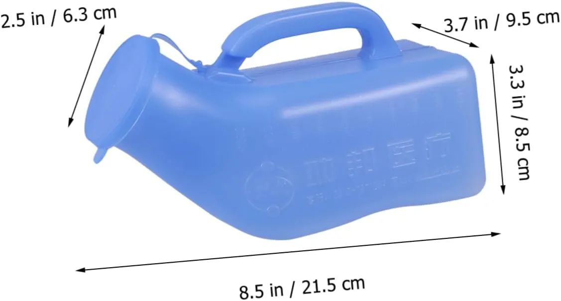 Kisangel 4 Pcs Elderly Urinal Car Urine Bottle Mens Bed Pan Pee Container Men for Car Emergency Urinal Portable