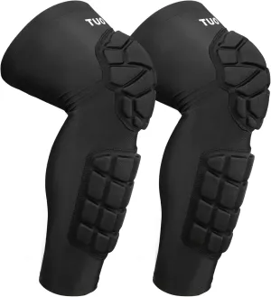Knee Pads Compression Leg Sleeve for Basketball Volleyball Soccer Anti-Slip Knee Protector Gear Youth Kids Adults (1 Pair)