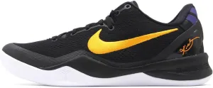 Kobe VIII Protro Basketball Shoes (HF9550-001, Black/White/Court Purple/University Gold)