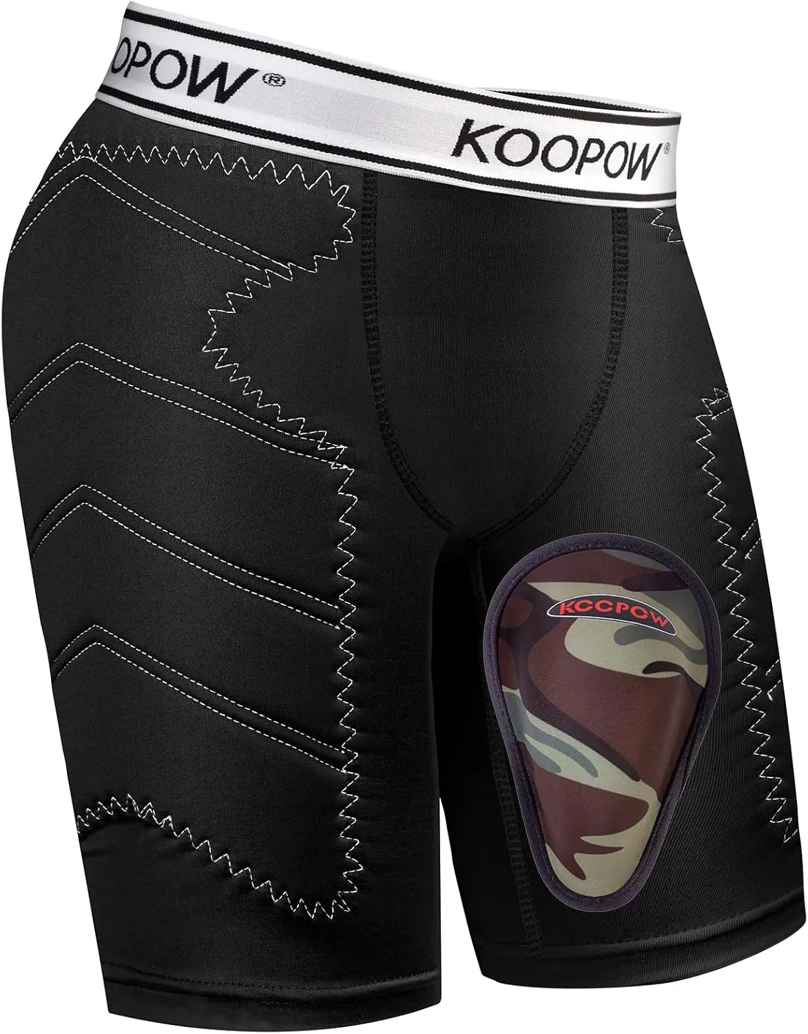 KOOPOW Youth Boys Padded Sliding Shorts Slider Pad with Soft Protective Athletic Cup for Baseball, Football, Lacrosse