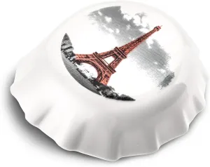 Koziol 3772525 Plopp Paris Bottle Opener Print: Thermoplastic Resin, White, 8.5 x 7.7 x 2.4 cm