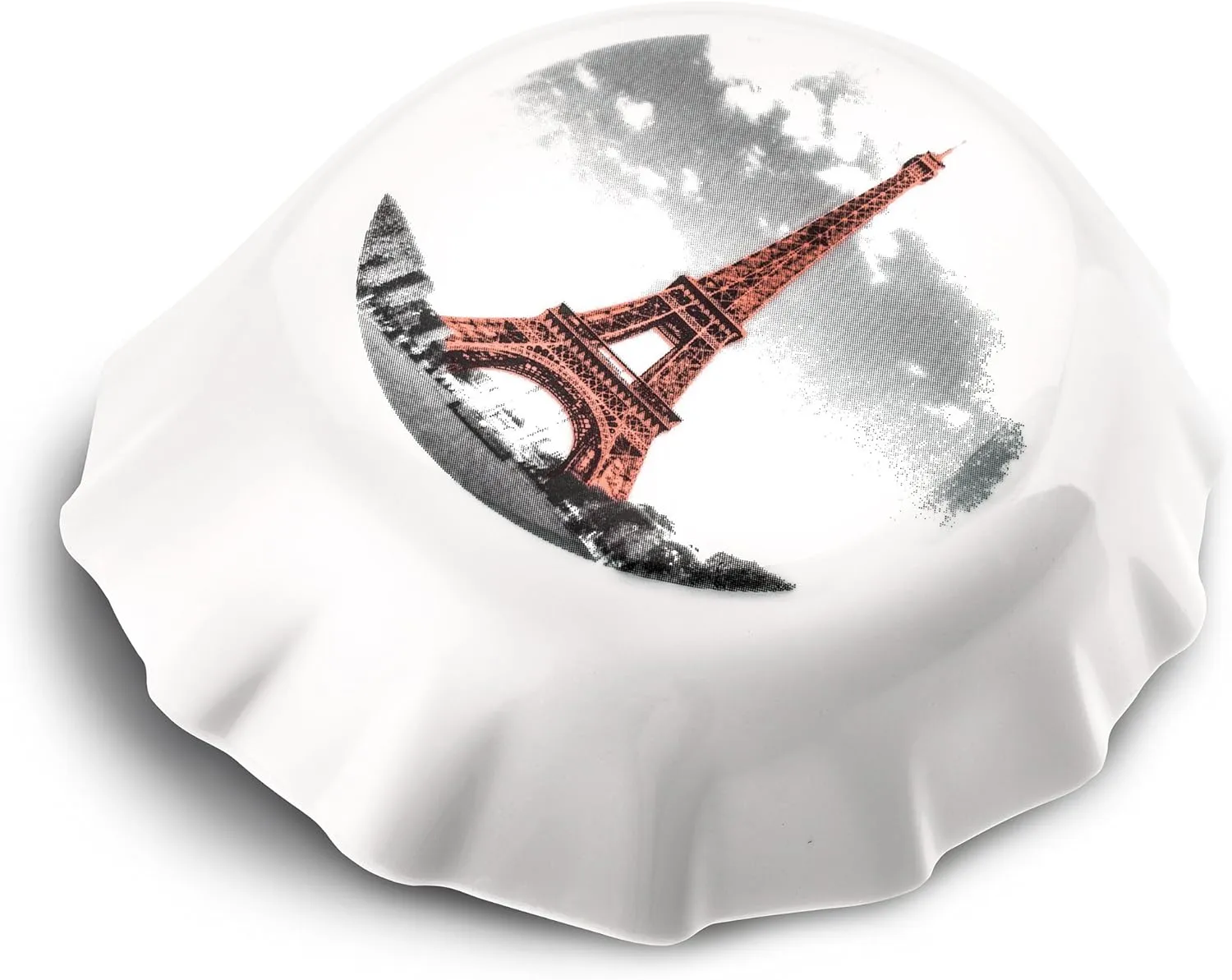 Koziol 3772525 Plopp Paris Bottle Opener Print: Thermoplastic Resin, White, 8.5 x 7.7 x 2.4 cm