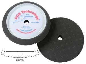 Lake Country Black Curved Edge Foam Finishing Pad 78-74750C