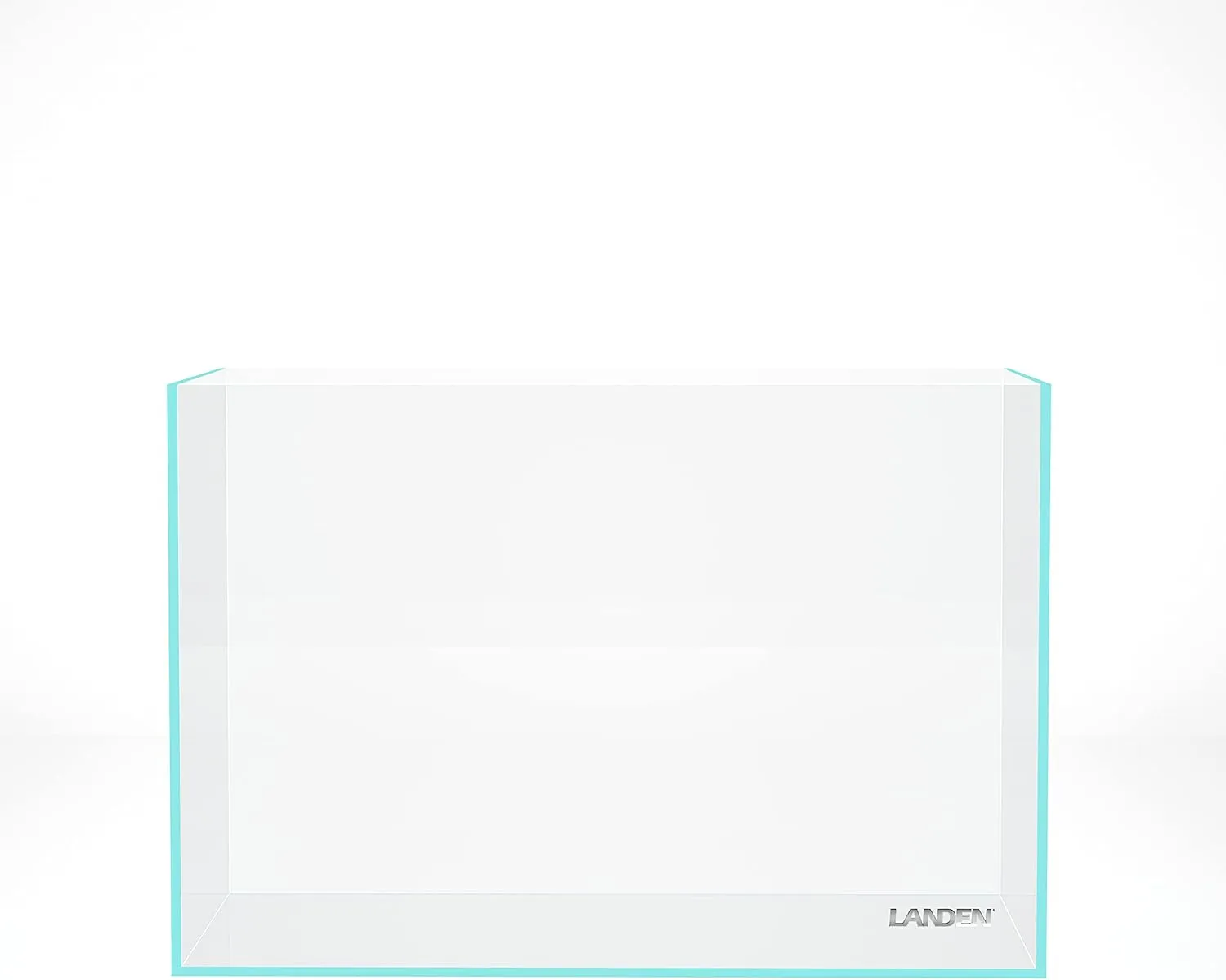 Landen 45P 10 Gallon Rimless Low Iron Aquarium Fish Tank,W17.7×D11.8×H11.8 in(45x30x30cm) 5mm Thickness with Nano Foam Leveling Mat