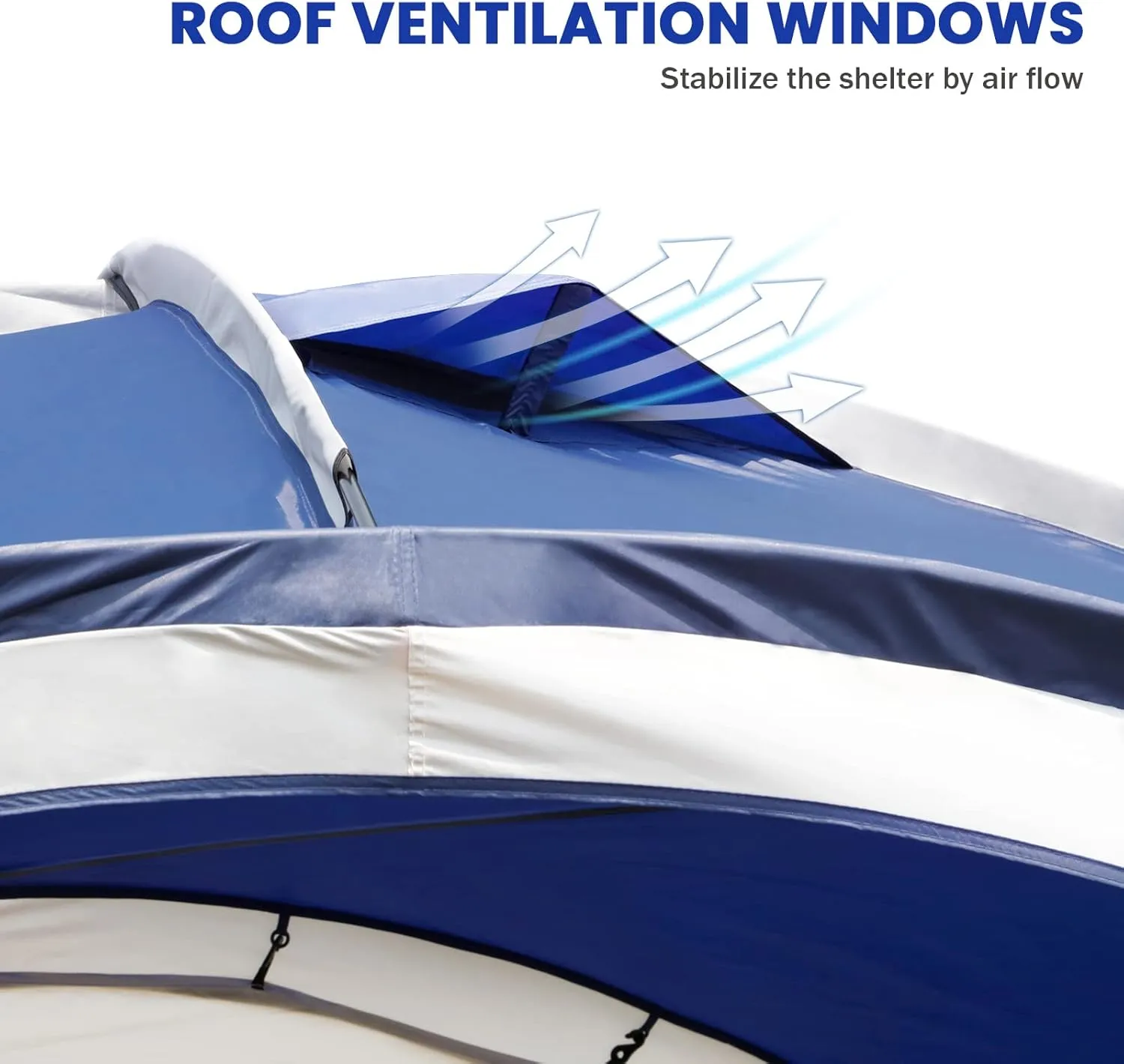 Large Beach Canopy Tent UPF 50  12x12 ft Waterproof & Rainproof Dome Sun Shelter for 8-10 Person with 2 Side Walls, Perfect for Camping, Backyard, Fishing, Parties, Picnics
