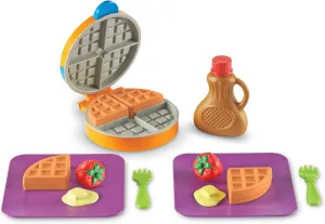 Learning Resources New Sprouts Waffle Time, Pretend Play Food Set, Kids Play Food Set, Play Food, Learning Toys, 14 Piece Set, Ages 18 mos 