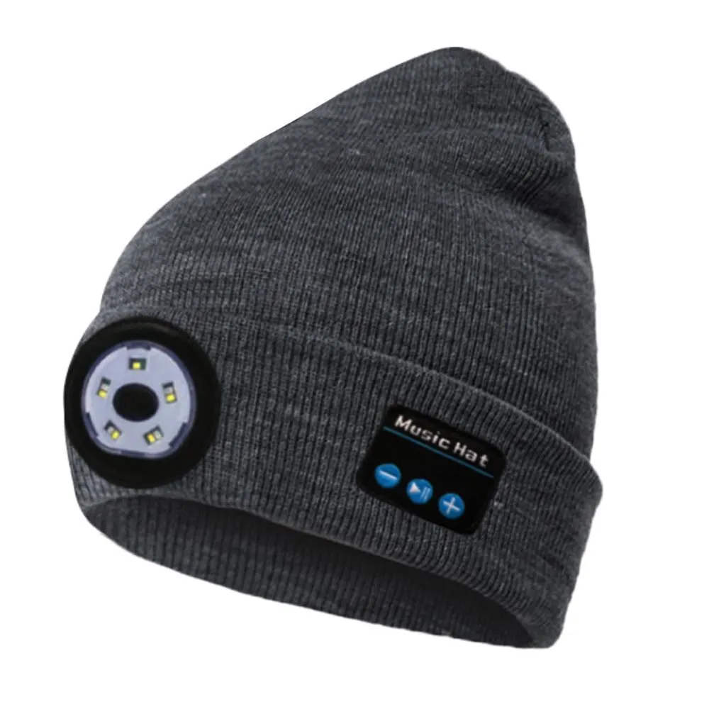 LED Lighted Beanie with Music Speakers