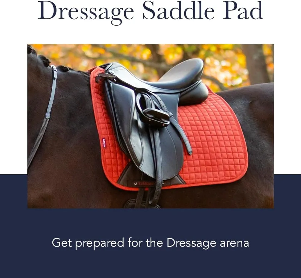 LeMieux Dressage Soft Shell Anti Slip Square Saddle Pad - Saddle Pads for Horses - Equestrian Riding Equipment and Accessories