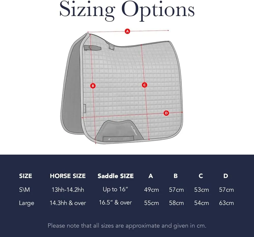 LeMieux Dressage Soft Shell Anti Slip Square Saddle Pad - Saddle Pads for Horses - Equestrian Riding Equipment and Accessories
