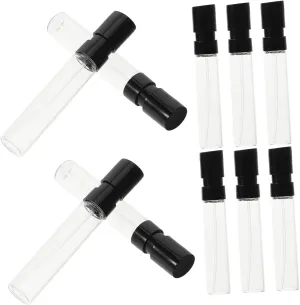 LIFKOME 10Pcs Glass Perfume Atomizer Bottles Travel Fine Mist Spray Containers for Essential Oils Cologne and Toiletries Durable Refillable Dispenser