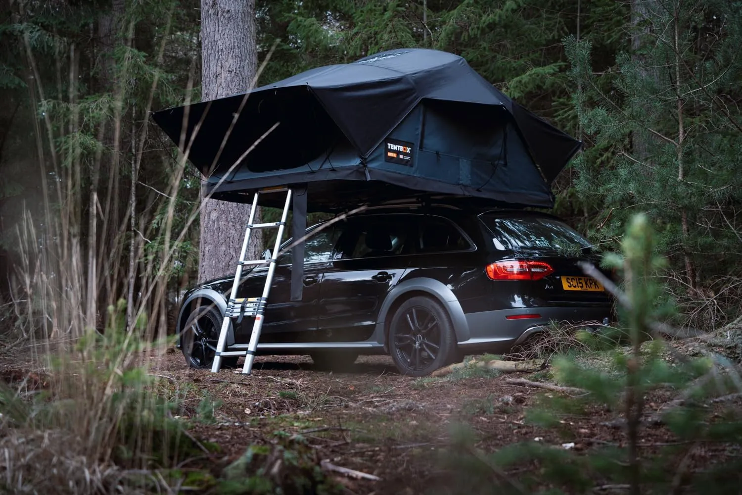 Lite XL - Sleeps 4 People - Car Roof Top Tent - TentBox Car Roof Tent - Four Season Car Camping - Tent Box Roof Tent FITS Most Cars - Premium fold-Out Design, 30 Seconds Set-Up