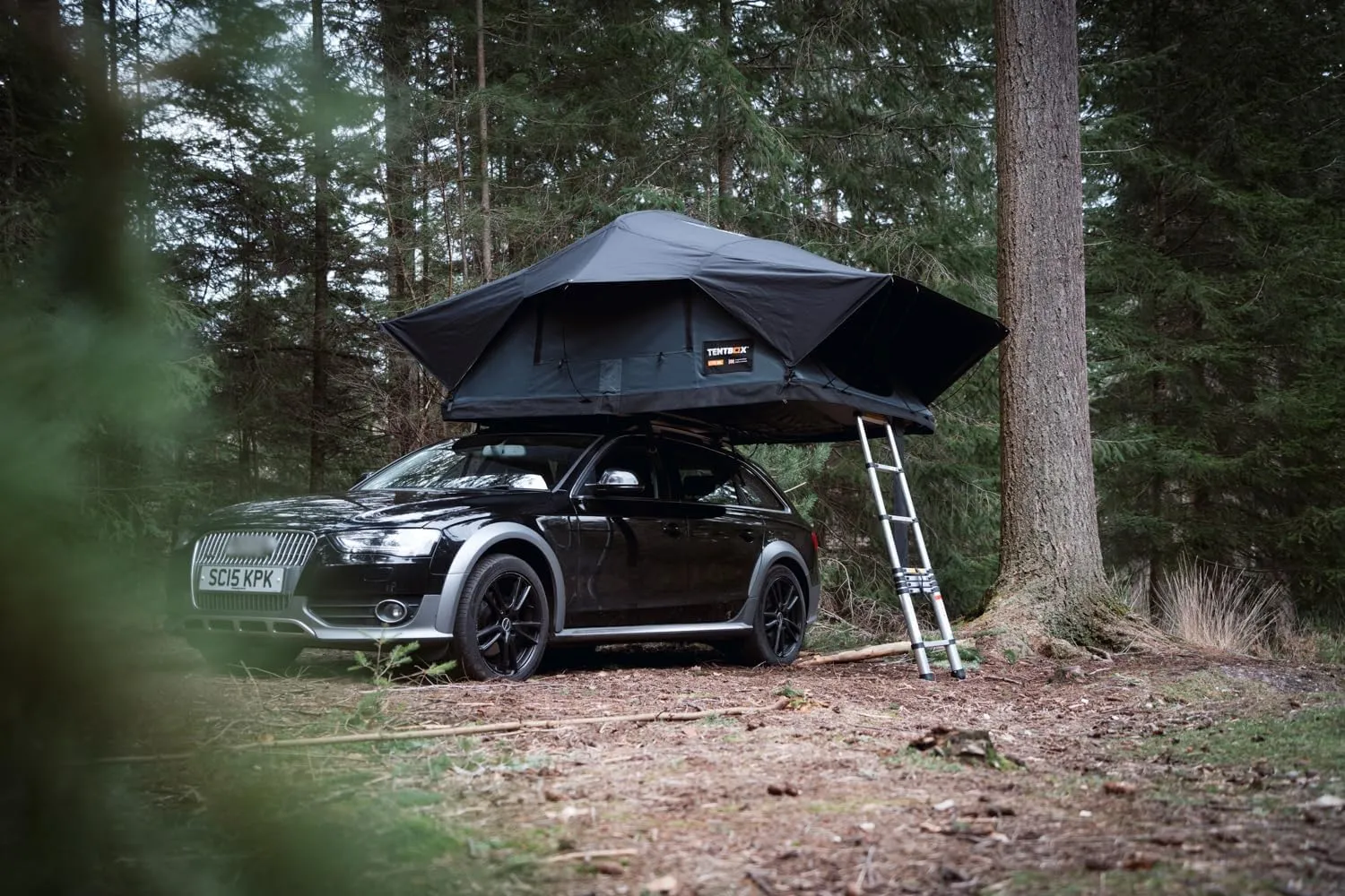 Lite XL - Sleeps 4 People - Car Roof Top Tent - TentBox Car Roof Tent - Four Season Car Camping - Tent Box Roof Tent FITS Most Cars - Premium fold-Out Design, 30 Seconds Set-Up