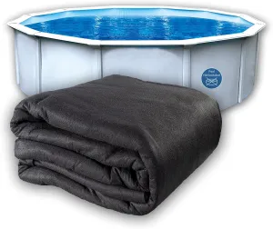 LL12R Above Ground Pad 12' Round, Protects The Bottom of Aboveground Pool and Extends Life of The Liner, Strong and Durable Puncture Resistant Polyester Geotextile Material, Black