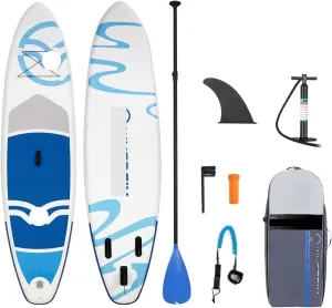 Lnflatable Boat Inflatable Stand Up Paddle Board Surfboard Sport Surf Set with Paddle Board Tail Fin Rope Inflator and Bag Comfortable (3.2m max 330lbs)