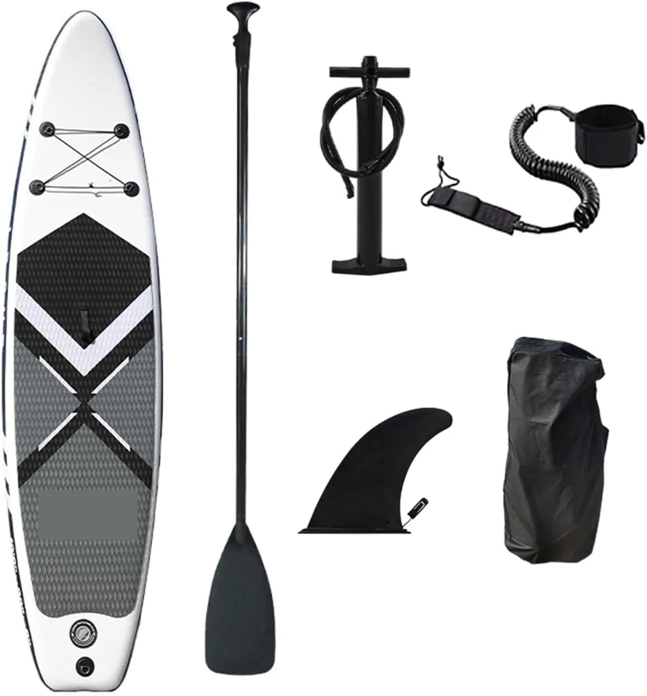 Lnflatable Boat Inflatable Stand Up Paddle Board Surfboard Sport Surf Set with Paddle Board Tail Fin Rope Inflator and Bag Comfortable