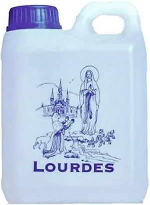 Lourdes Holy Water in 1 Liter Container (0.264 Gallons)