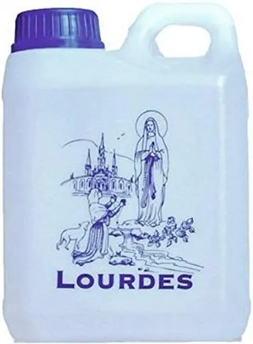 Lourdes Holy Water in 1 Liter Container (0.264 Gallons)