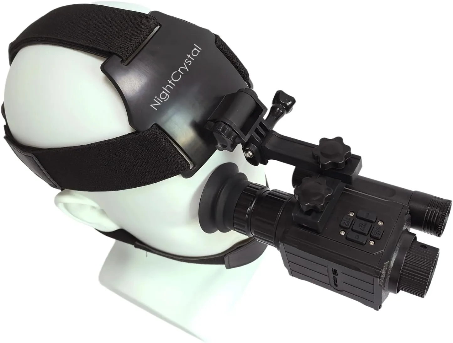 M7 Head-Mounted and Helmet-Mounted Day Night Vision Goggles with Elastic Head Strap, 5X Digital Zoom, NVG with 1.4-inch HD Screen and Adjustable Built-in Infrared Flashlight
